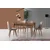 Hanah Home Dallas 555 V4 Stolice, Braon