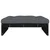 Vrtni tabure crni 120 x 80 cm od masivne borovine