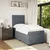 vidaXL Box spring postelja z vzmetnico temno siva 80x200 cm žamet