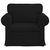 Sofa Crna 95 x 82 x 80 cm tkanina