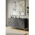 Hanah Home komoda Salkim 150, 150 cm, srebrna / antracit