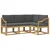 Set vanjskih sofa s jastukom 4 pcs Bijela i antracit
