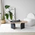 Hanah Home Klub sto Melted, 105x35x65 cm, Bež-crni