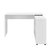 [en.casa]® pisalna/računalniška miza s 4 razdelki (130x60x75cm), bela