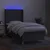 Vidaxl Box spring postelja z vzmetnico LED temno siva 90x200 cm blago