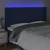 Vidaxl LED posteljno vzglavje modro 163x16x118/128 cm blago