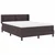 vidaXL vidaXL Postelja boxspring z vzmetnico Temno rjava 140 x 190 cm, (5000123684)