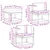 Set vanjskih sofa 6 pcs Prirodna i antracit Čvrsto drvo akacije