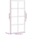 Klizna vrata crna 102,5x205 cm od kaljenog stakla i aluminija