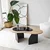 Hanah Home Klub sto Melted, 105x35x65 cm, Bež-crni