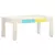 shumee Klubska mizica bela 110x60x45 cm trden mangov les