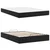 Okvir kreveta s madracem Ostalo 2 pcs Crna PVC