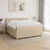 vidaXL Postelja boxspring z vzmetnico Krem 200 x 200 cm Blago