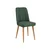 Hanah Home Trpezarijska stolica Vina Sandalye 47x89x46cm Bež-Zelena