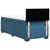 Vidaxl Box spring postelja z vzmetnico modra 100x200 cm žamet