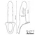 Action STRAP-ON Action Hollow Dildo Silicone Black (S)