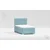Boxspring postelja Bunny - 100x200 cm - tkanine Cloud