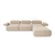 Atelier del Sofa Ugaona garnitura Doblo Breskva