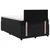 vidaXL Postelja boxspring z vzmetnico Črna 120 x 190 cm Žamet