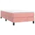 Vidaxl Box spring postelja z vzmetnico roza 100x200 cm žamet