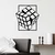 Wallity Zidna dekoracija Rubiks Cube, 64x69cm, Crna