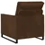 vidaXL Enosobna sofa Rjava 70 x 81 x 82 cm Umetni velur
