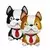 Flexmetal Balon iz folije - Bulldog, mini (rjava)