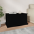 Kutija za pohranu crna 70 x 40 x 28 cm od konstruiranog drva