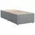 Box spring postelja z vzmetnico svetlo siva 80x200 cm blago