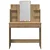 Toaletni stol s LED svjetlima Artisan hrast 96x40x142 cm