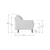 Atelier del Sofa Fotelja Robin 1, Tamnozelena