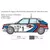 Model Kit avtomobila 3658 - Lancia Delta HF Integrale (1:24)