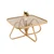 Hanah Home klub sto Dubai 90, 90 cm, hrast
