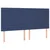 vidaXL vidaXL Box spring postelja z vzmetnico LED modra 200x200 cm blago, (20897455)