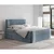 Modra boxspring postelja s prostorom za shranjevanje 140x200 cm Bergamo – Maison de Reve