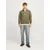 JACK & JONES Majica JORVESTERBRO oliva/off-bela