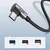 Ugreen USB-A na USB-C 3A 3 m kotni kabel – siv