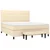 vidaXL vidaXL Box spring postelja z vzmetnico krem 180x200 cm blago, (20897008)