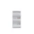 HANAH HOME Ormar za cipele Locking 3 Piece Metal White