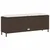Vidaxl Vrtna klop z blazino rjava 110x30x40,5 cm poli ratan