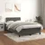 vidaXL Box spring postelja z vzmetnico temno siva 120x200 cm žamet