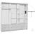 Garderobna omara Malaga LED - 250 cm