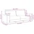 vidaXL Trosed kremne barve 220x77x82 cm blago