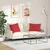 Jastučići za sofu 2 pcs Crvena 70 x 50 cm tkanina