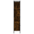 Regal za knjige s vratima boja hrasta 76,5x30x154,5 cm drveni