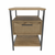 HANAH HOME Noćni stočić Alba Black Oak