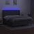 Vidaxl Box spring postelja z vzmetnico LED temno siva 180x200 cm blago