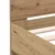 Vidaxl Konstrukcija postelje Umetni hrast 135 x 190 cm Konstruiran les