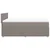 Vidaxl Box spring postelja z vzmetnico taupe 160x200 cm blago