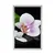 Plakat zen kamni in orhideja - 40x60 black